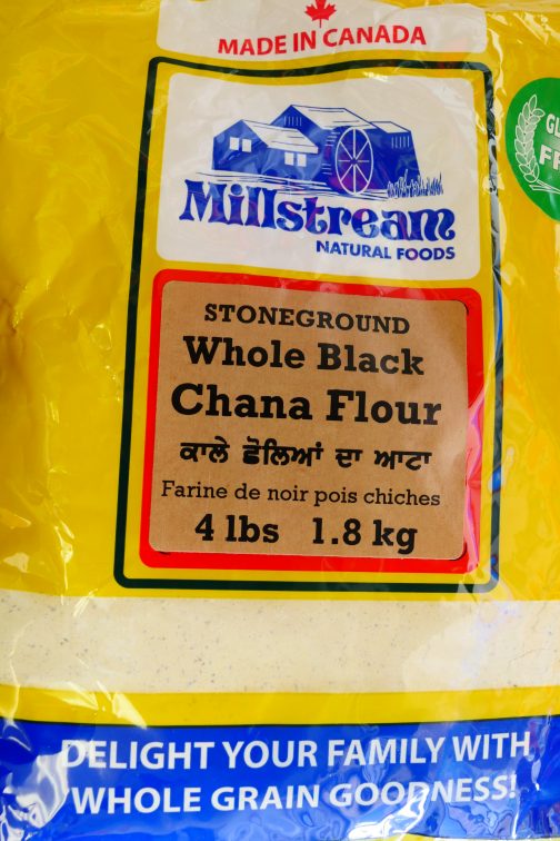 whole black chana flour